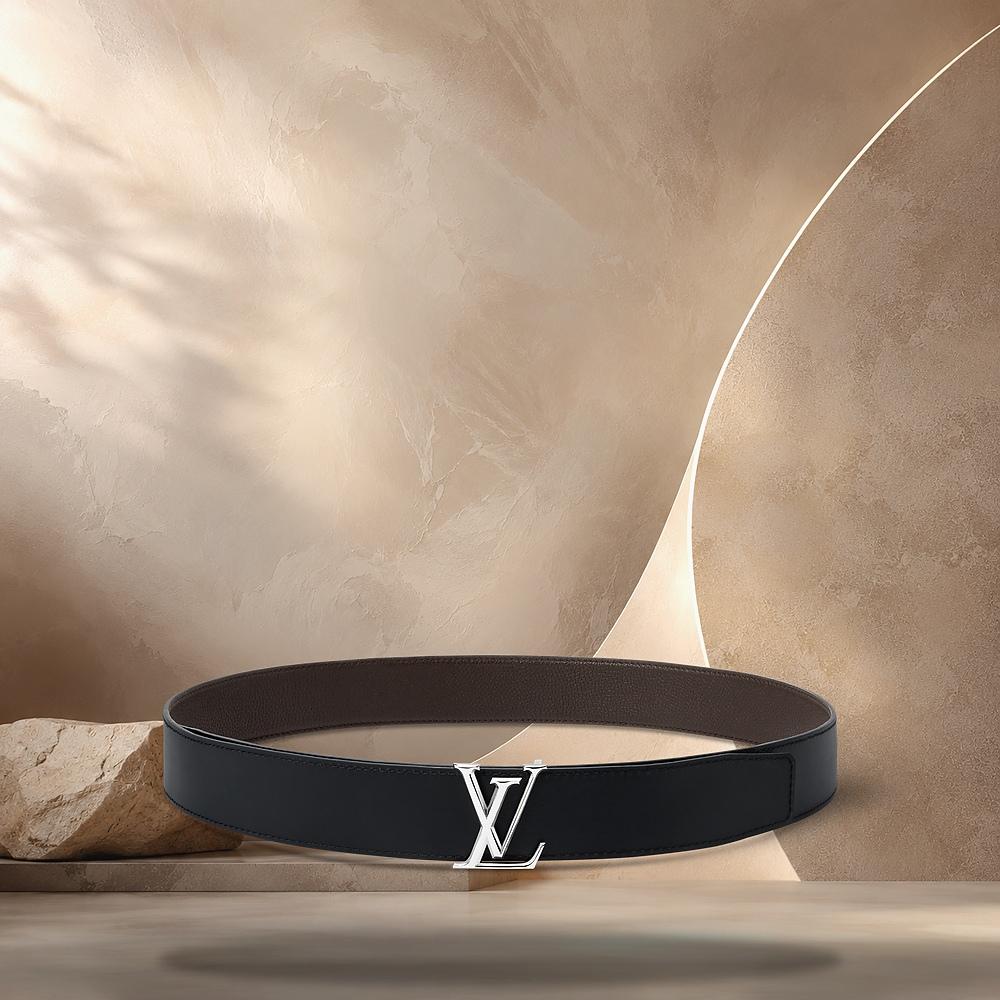Louis Vuitton LV Atelier 35mm Reversible Belt Ebene Black M4759
