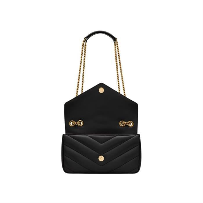 Saint Laurent Noir Leather Shoulder Bag 801437 AAEAX 1000