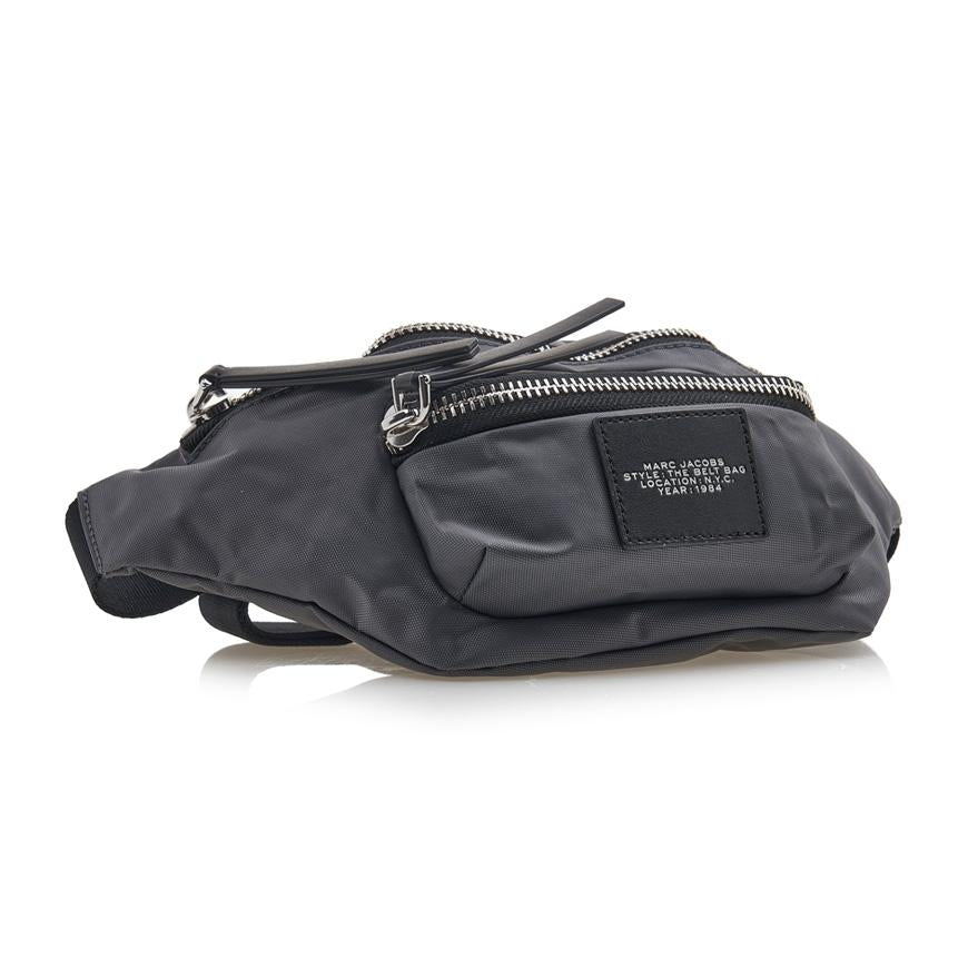 Marc Jacobs Unisex Biker Logo Belt Bag Gray