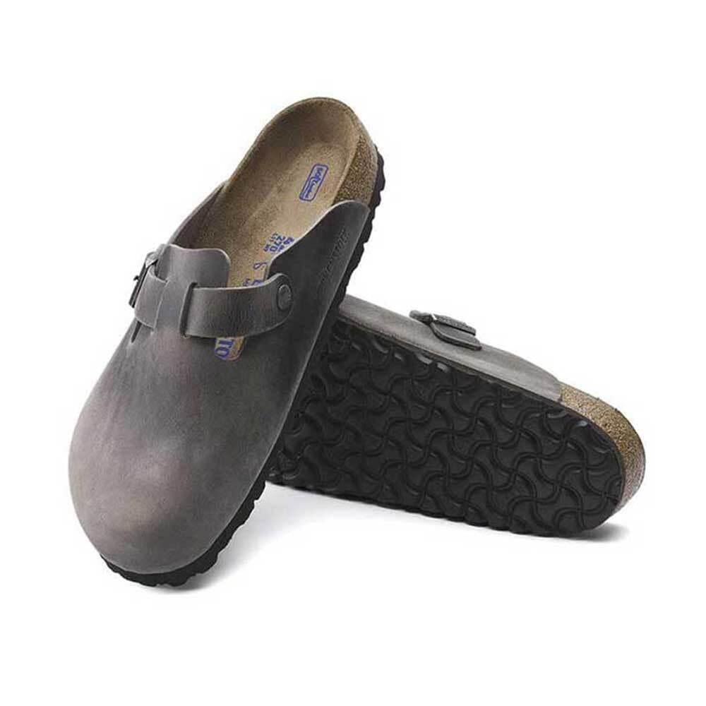 Birkenstock Boston BS Clog Sandals Iron Gray