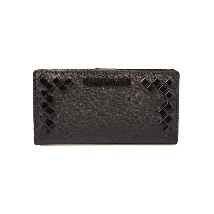 Rebecca Minkoff Black Saffiano Leather Continental Wallet