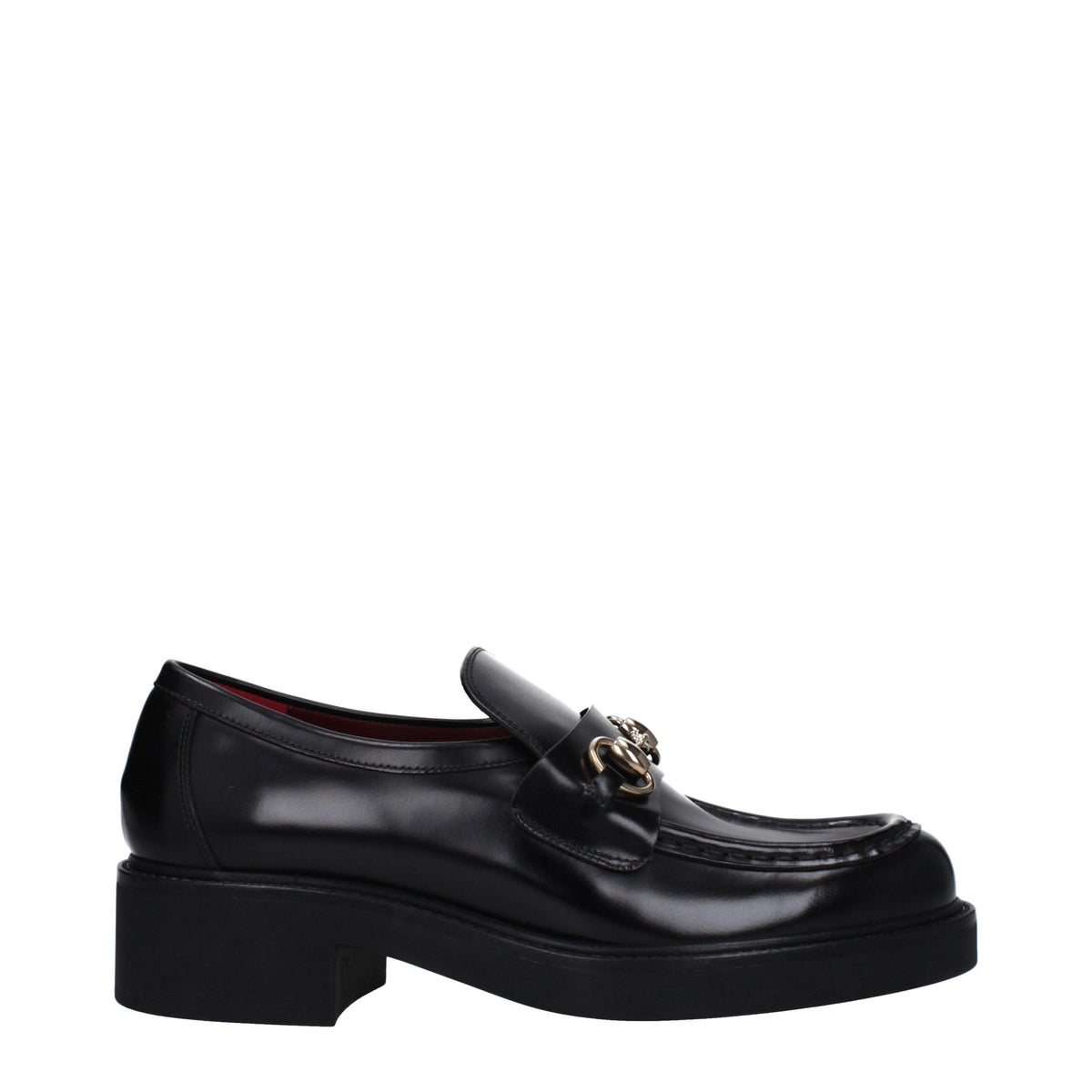 GUCCI Black Leather Loafers