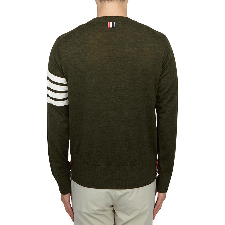 THOM BROWNE Men’s Wool Crewneck Knit Sweater MKA002A Y1014 322