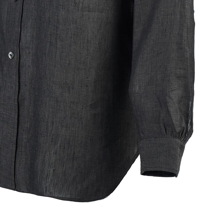 NEEDLES Men’s Chambray Work Long Sleeve Shirt QV291C CHARCOAL