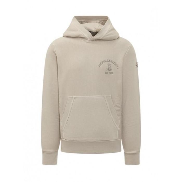 Moncler Men's Rowing Logo Cotton Hoodie 8G00012 89BAZ 268