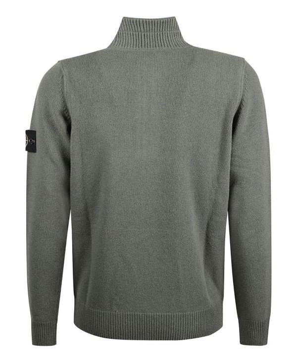 STONE ISLAND Lambswool Half-Zip Sweater V0054 Men’s Rou K2S155100040 S00A3 V0054