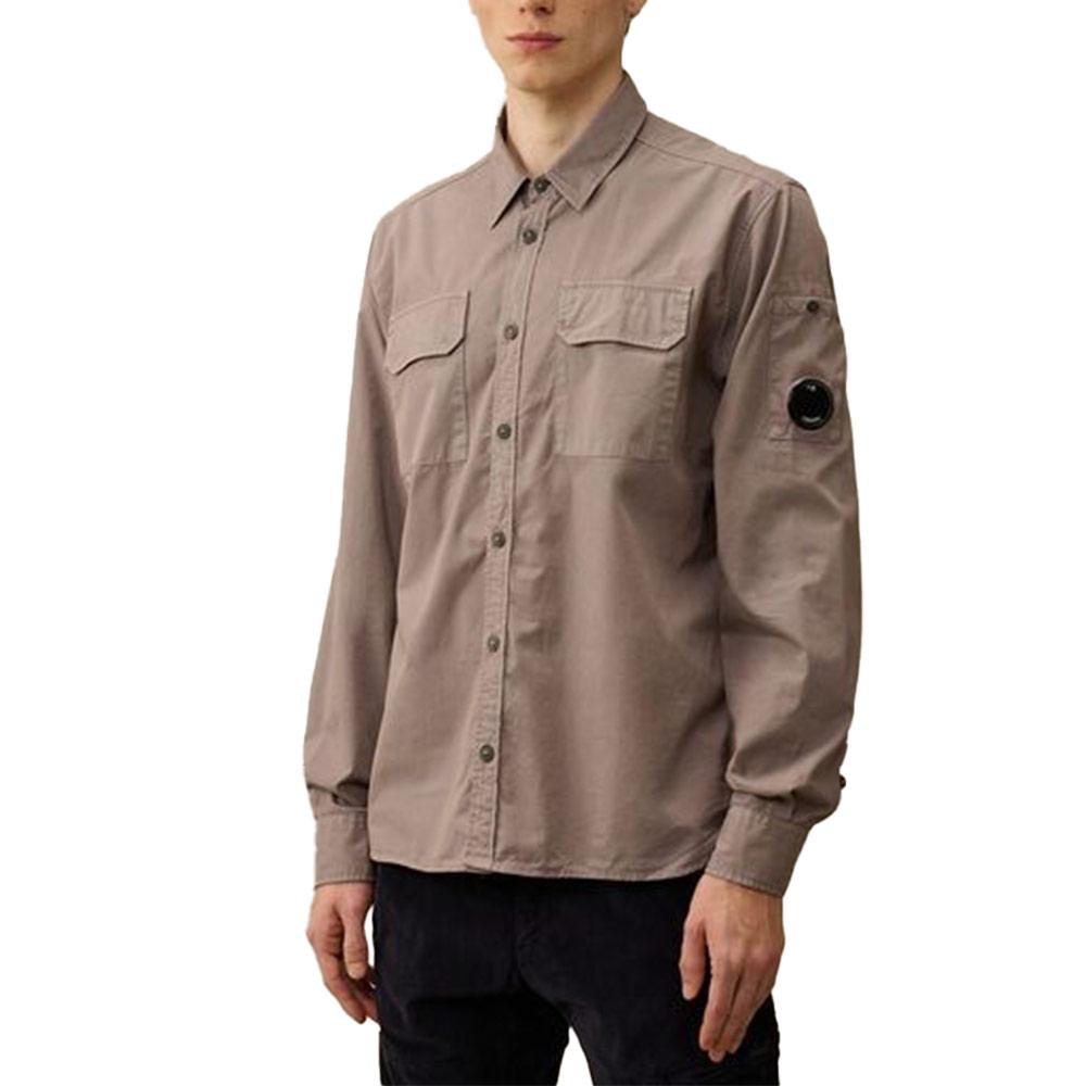 CP Company Organic Gabardine Long Sleeve Shirt 17CMSH140A 110143G 735