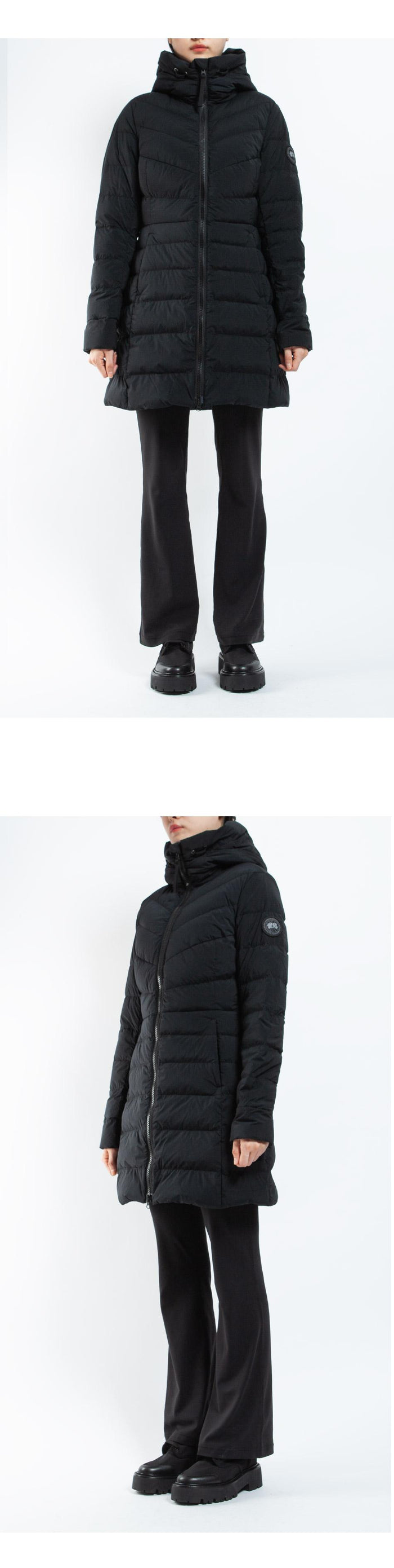 Canada Goose Black Clair Down Puffer Jacket for Women 2331WB61