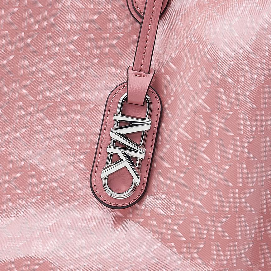 Michael Kors Eliza Large Tote Bag Pink Womens Leather Tote