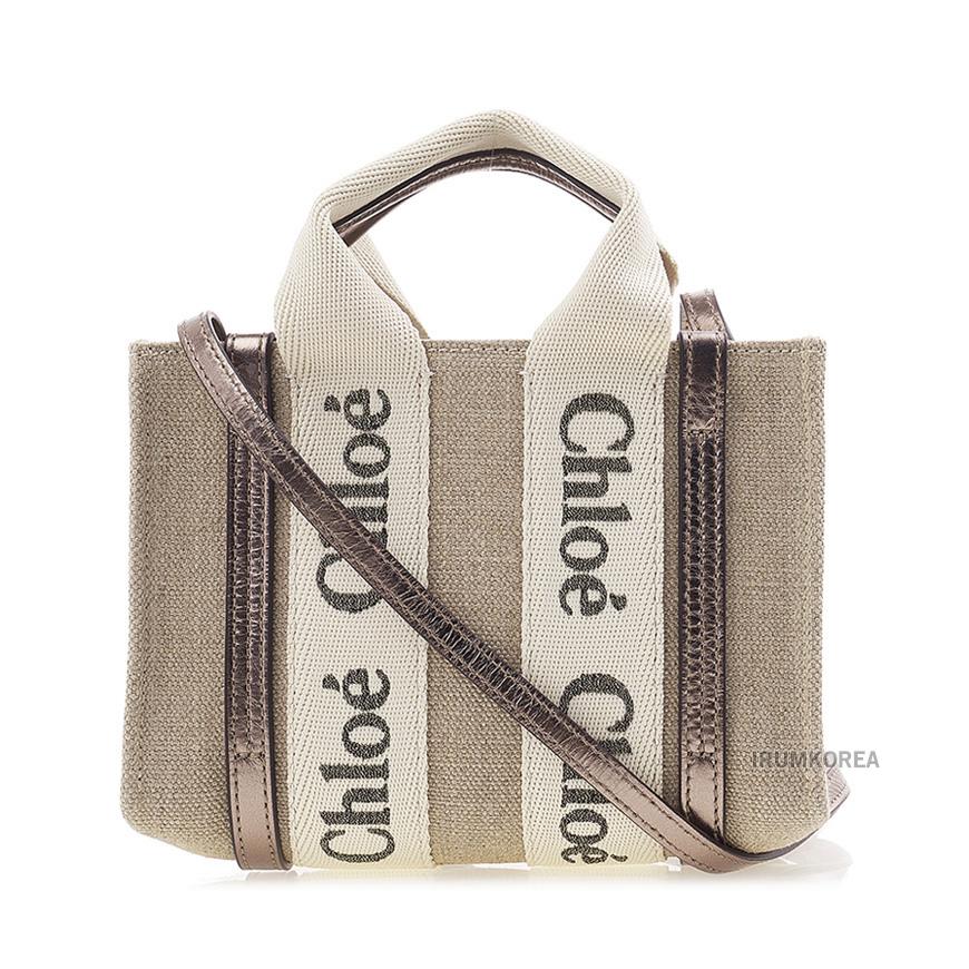 Chloe Mini Woody Tote Bag for Women CHC25SP237O81 074