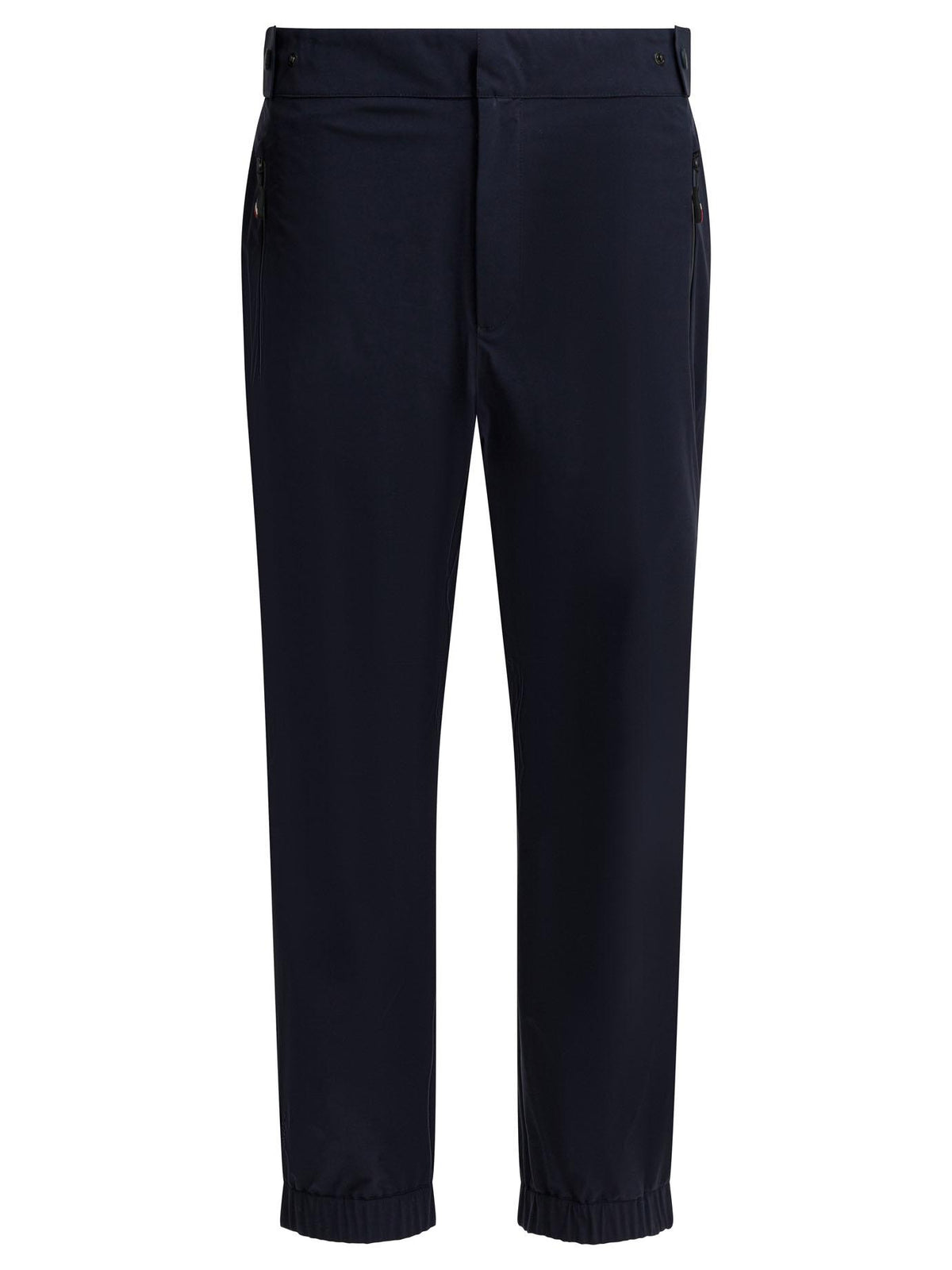 Moncler Navy Wool Suit Trousers for Men