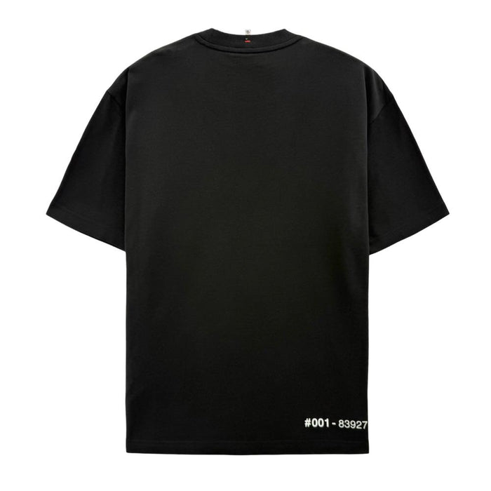 Moncler Mirrored Logo Short Sleeve T-Shirt Black