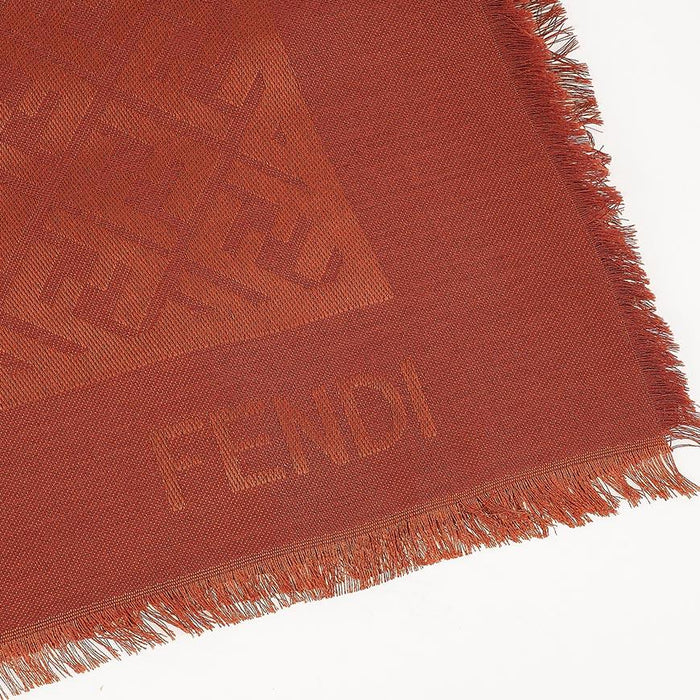FENDI Women’s FF Logo Wool Silk Shawl Scarf