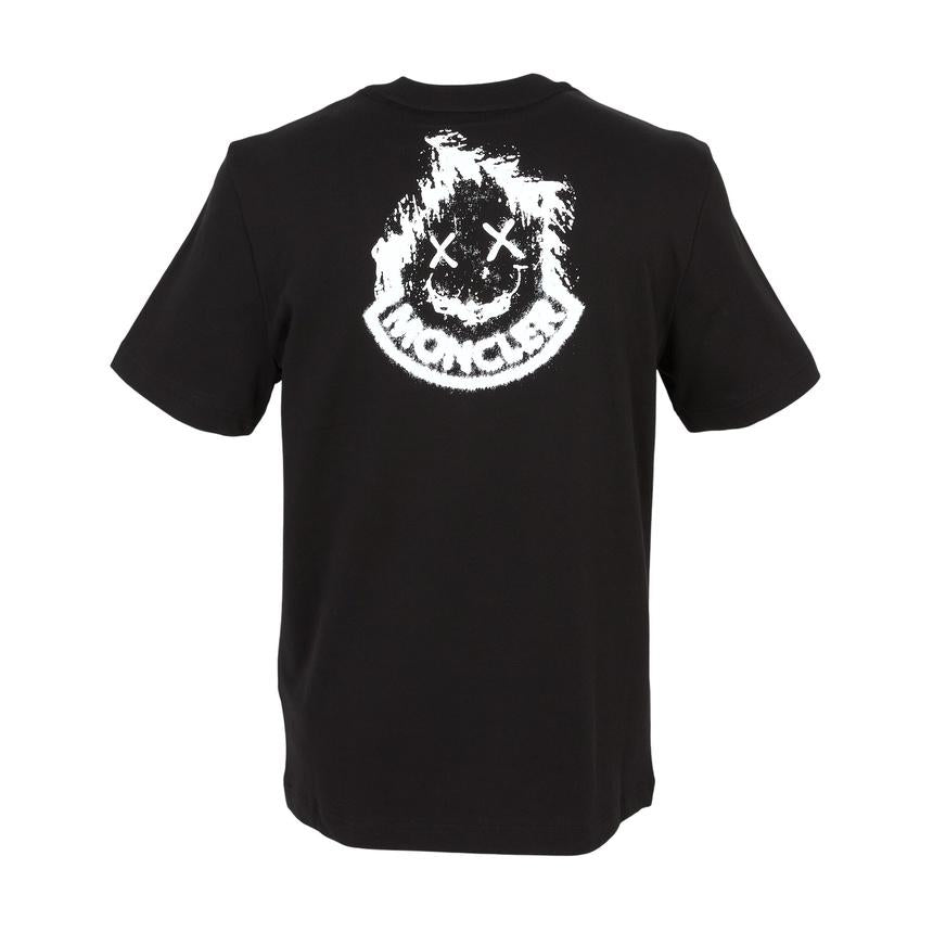 Moncler Men’s Short Sleeve T-Shirt Black Cotton Tee
