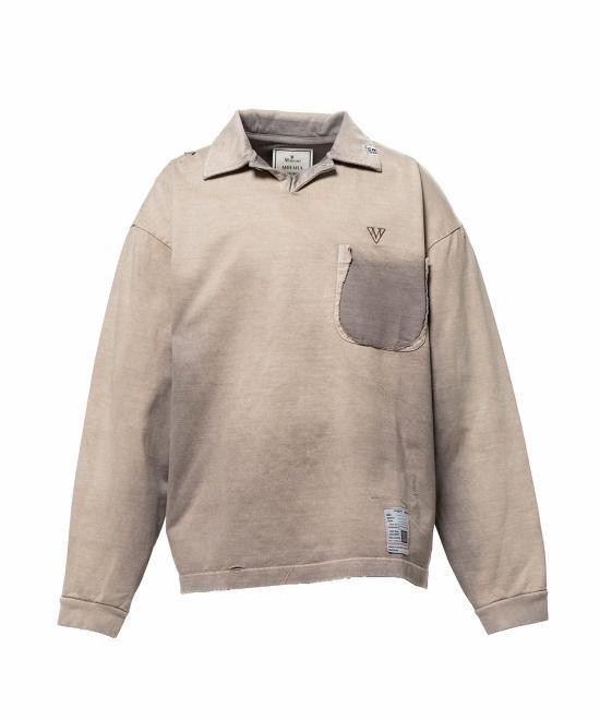 Maison Mihara Yasuhiro Beige Cotton Polo Shirt for Men