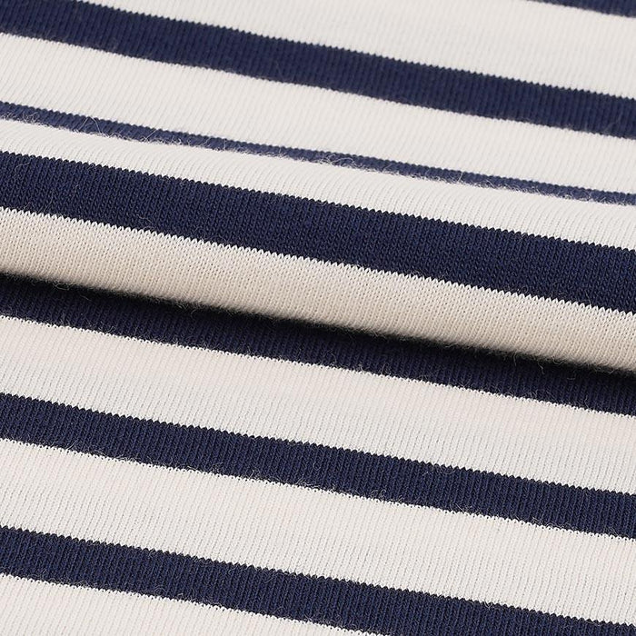Saint James Women’s Striped Ecru/Navy Cotton Galathee II T-Shirt