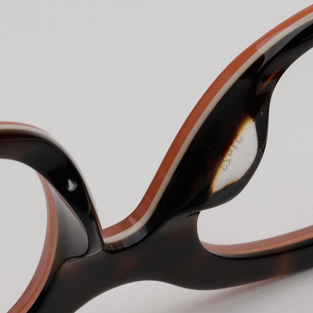 CELINE Brown Horn-Rim Asian Fit Eyeglass Frames Unisex CL41389F KMO