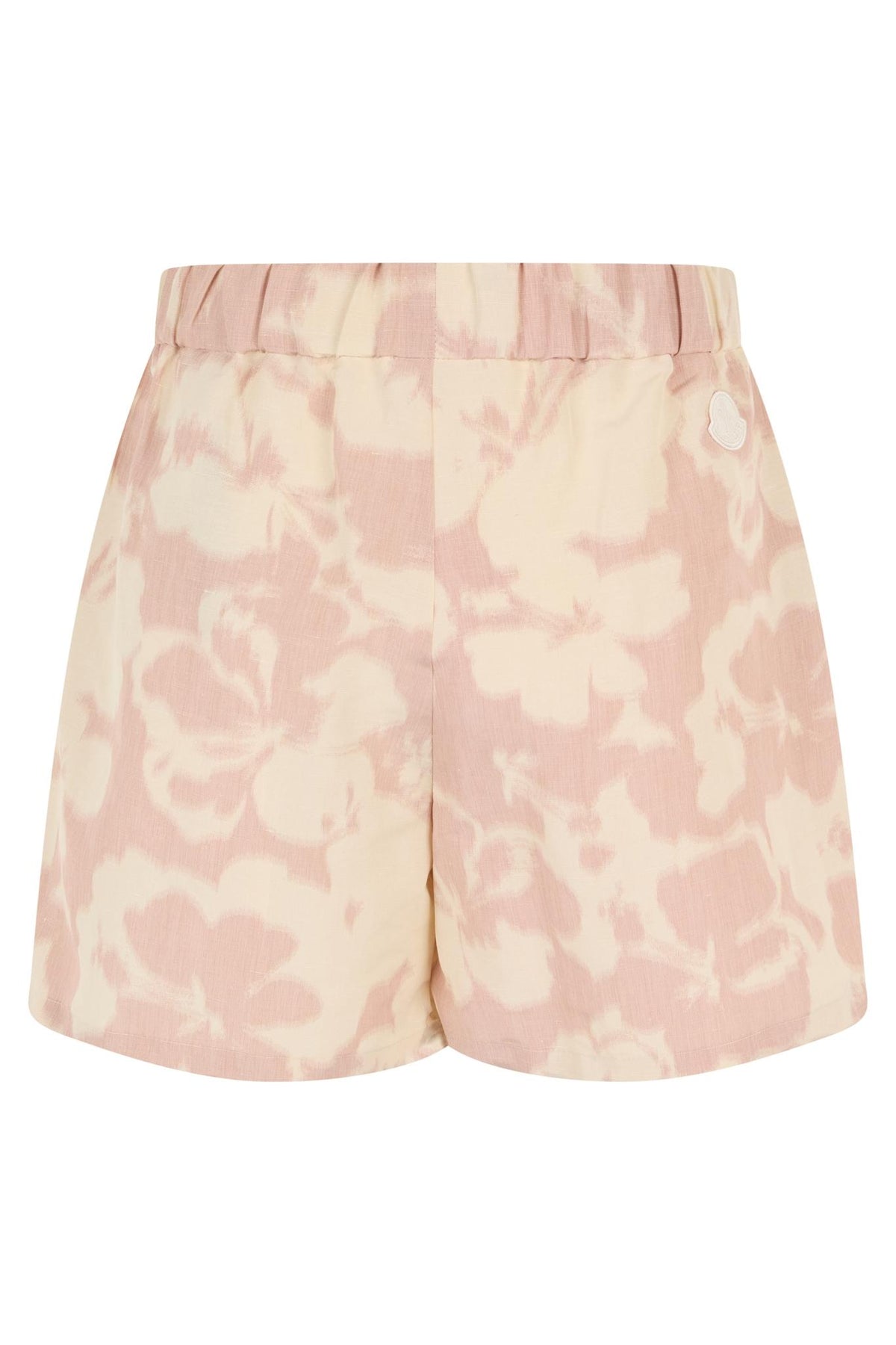 Moncler Blue Nylon Drawstring High-Rise Shorts