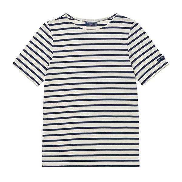 Saint James Unisex Short Sleeve T-Shirt 9863 ECRU MARINE