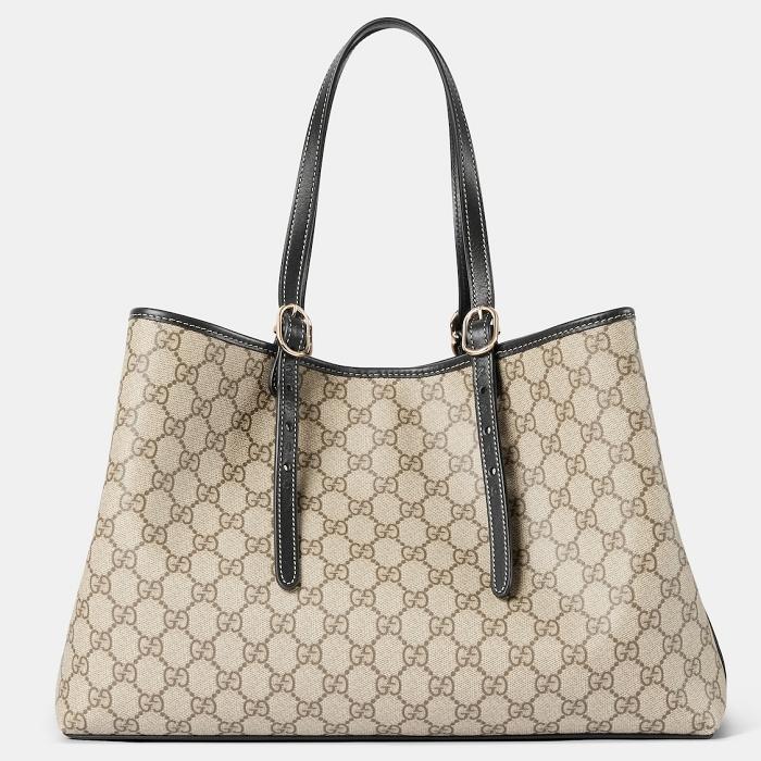 GUCCI GG Emblem Medium Tote Shoulder Bag 815213 FAD6L 9741