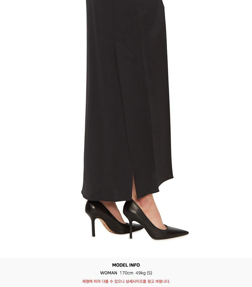 STUDIO NICHOLSON Women’s Short Sleeve Long Midi Dre KAPLAN SNW 1325 DARKEST NAVY