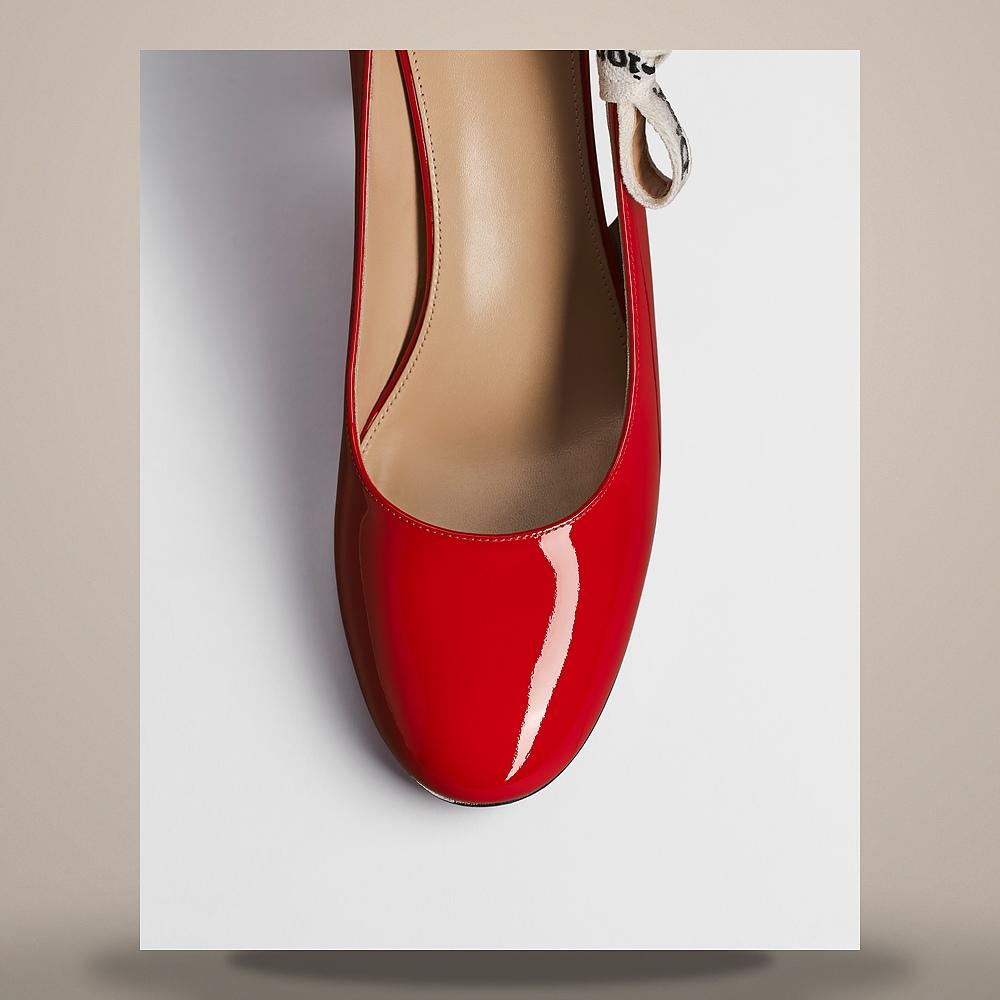 DIOR Red Patent Calfskin J’Adior Pumps Low-Top Sneakers KDV515VNI S24R