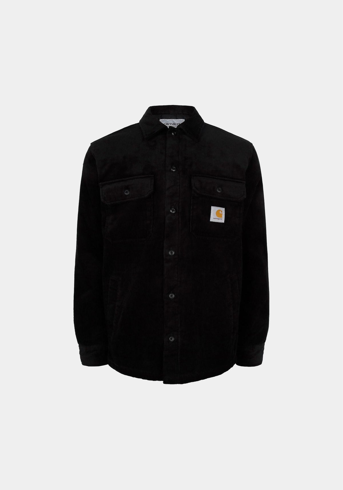Carhartt Black Corduroy Shirt Jacket for Men I028827 89XX