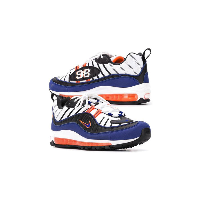 Nike White Royal Blue Air Max 98 Low-Top Sneakers