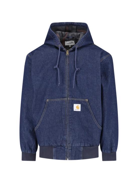 CARHARTT WIP Blue Rinsed Denim Jacket for Men