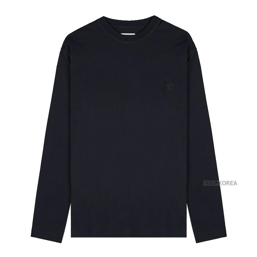 WOOYOUNGMI Black Back Logo Long Sleeve T-Shirt
