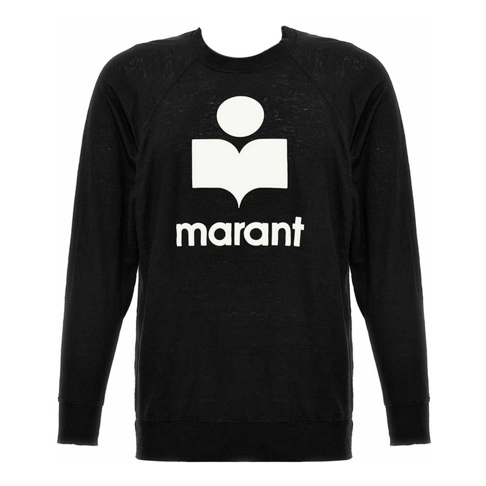Isabel Marant KIEFFER Linen T-Shirt Black Men’s Top