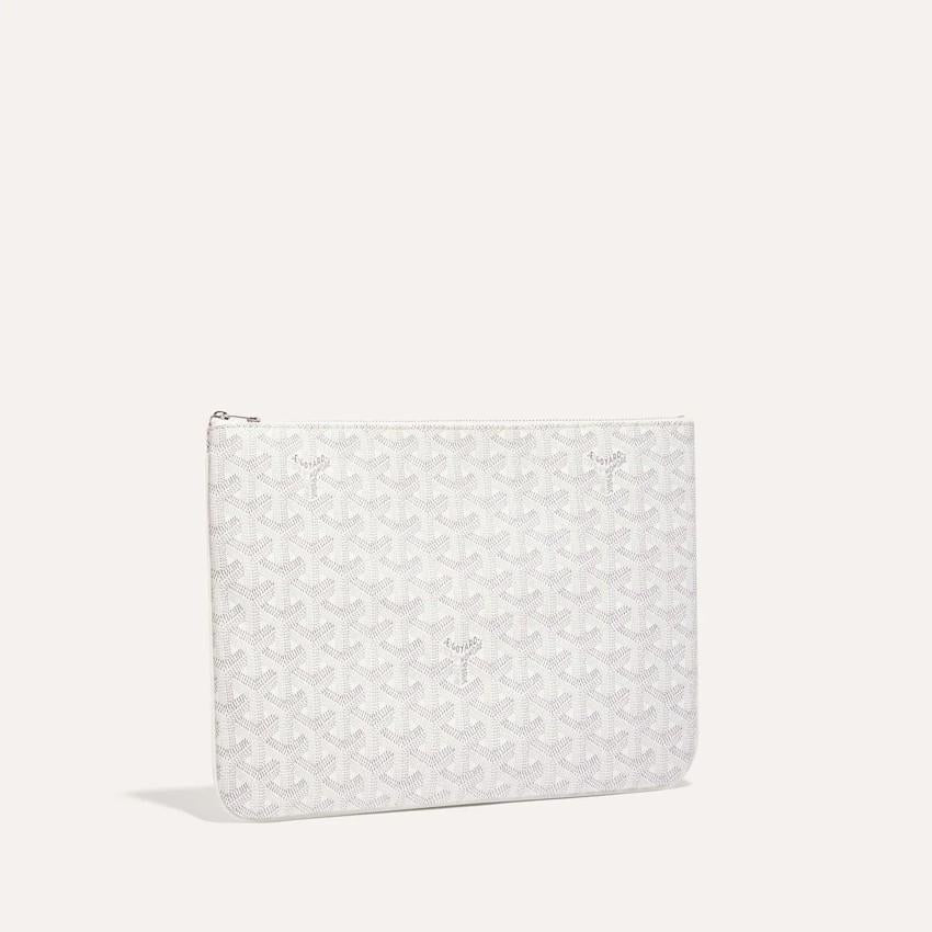 GOYARD White Senat MM Women’s Clutch Pouch SENAT2MMLTY50CL50P