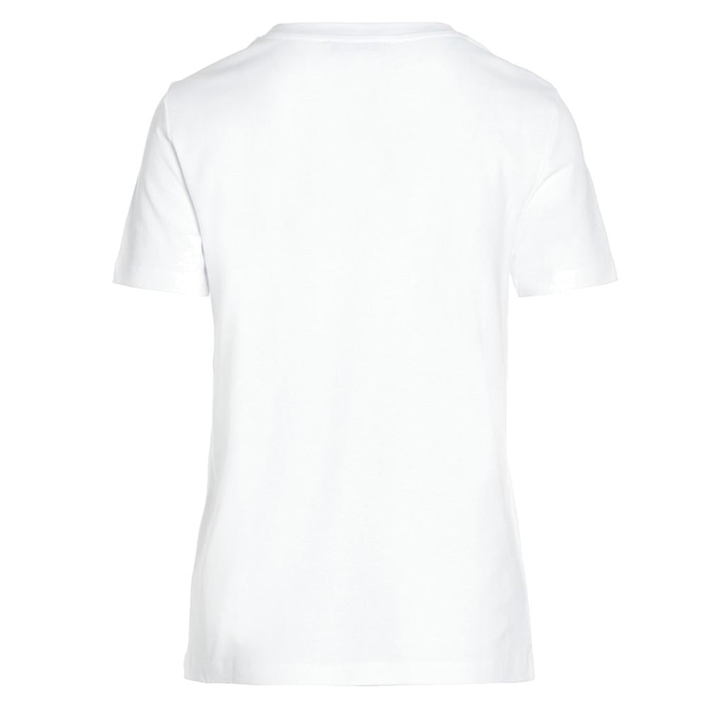 Max Mara Gilbert Logo Print T-Shirt White Cotton