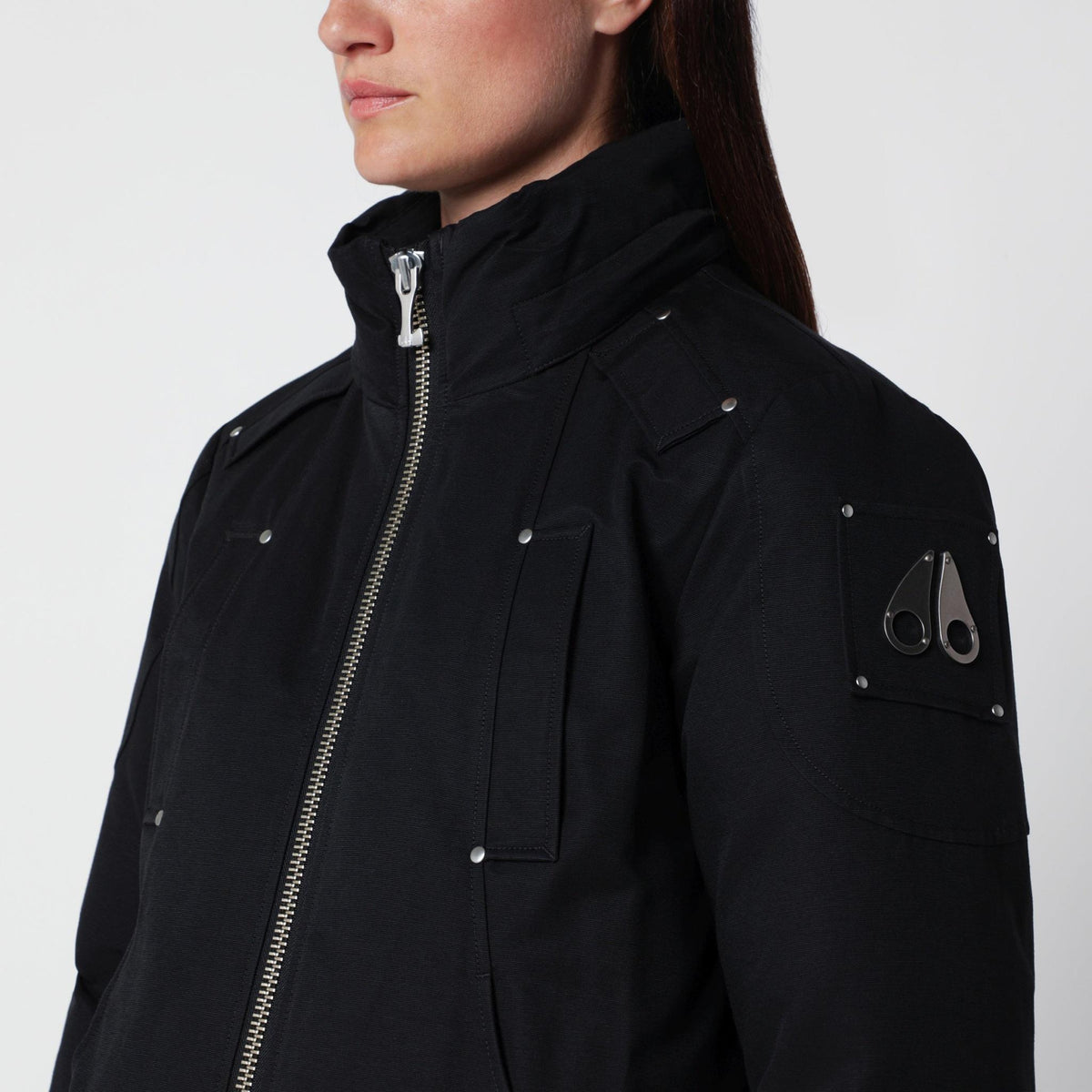 Moose Knuckles Black Down Puffer Jacket Women’s