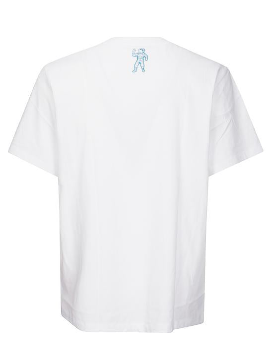 BILLIONAIRE BOYS CLUB White Blue Short Sleeve T-Shirt BC003 WHITE BLUE DOM