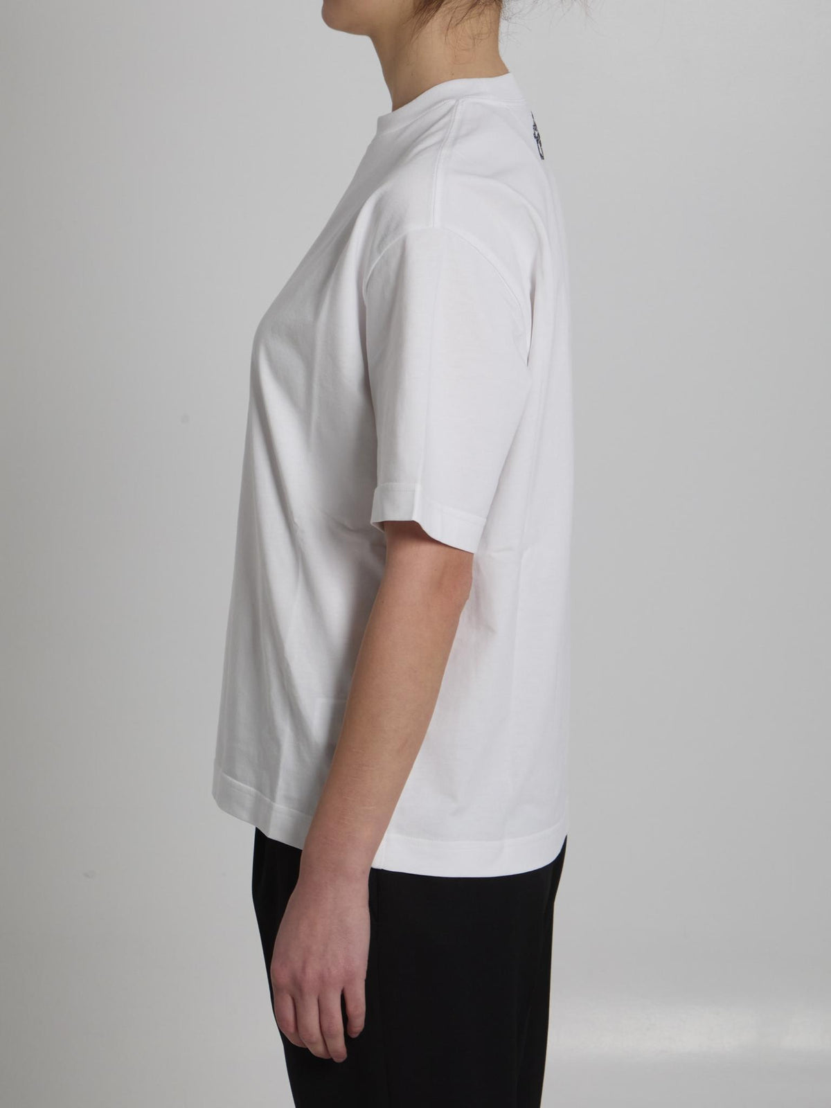 Bottega Veneta Black Cotton Short Sleeve T-Shirt
