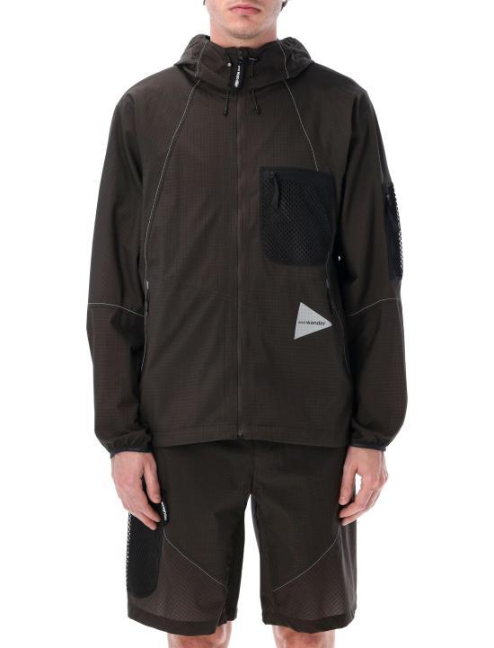 and wander Charcoal Nylon Outdoor Jacket for Women