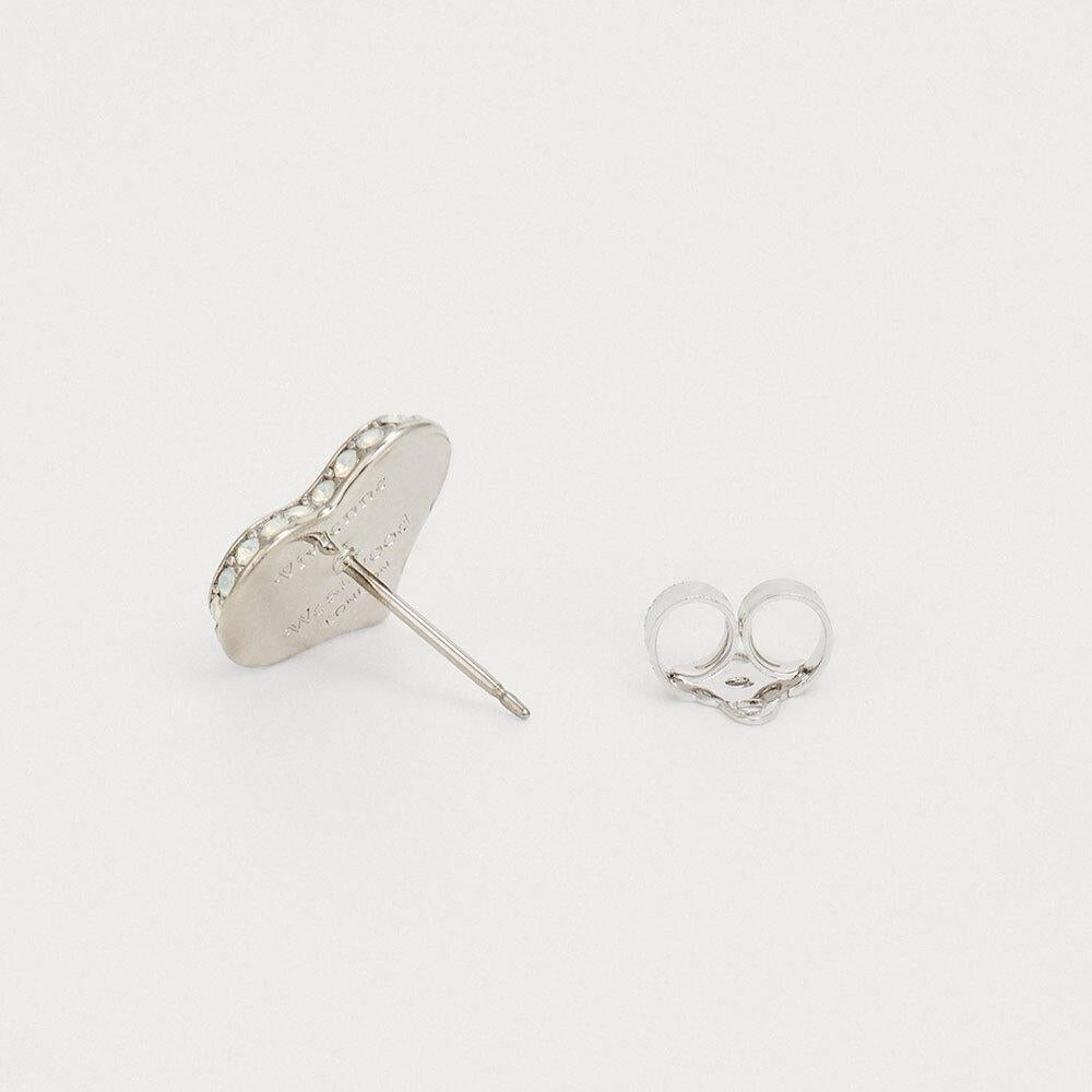 Vivienne Westwood Petra Earrings Silver-Tone Stud Jewelry
