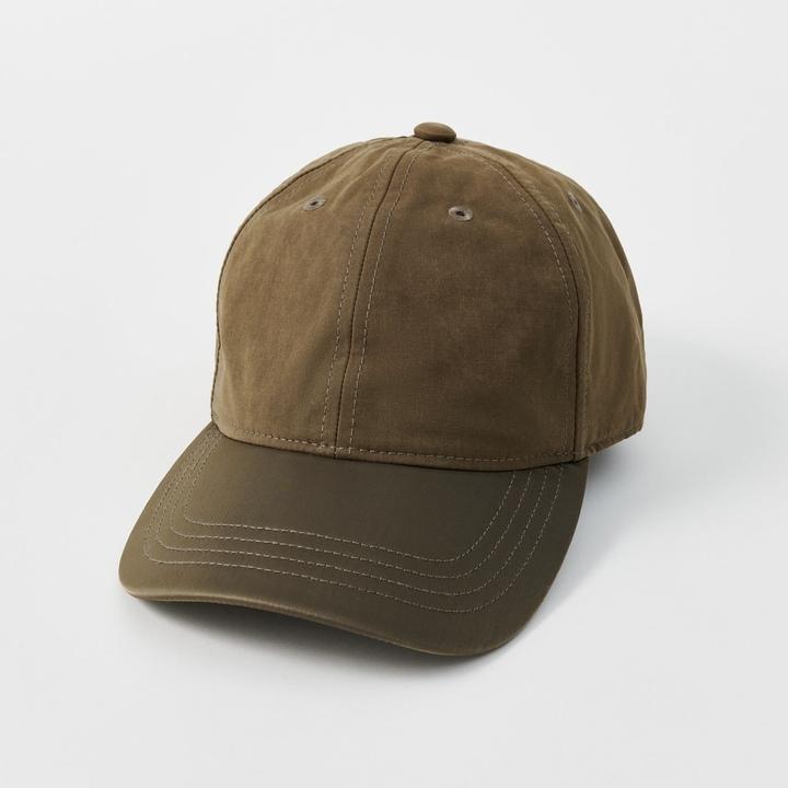 OUR LEGACY Olive Wax Neo Nylon Unisex Baseball Cap A4228BO