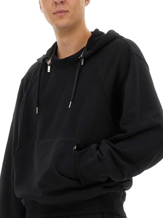 Helmut Lang Black Cotton Hooded Sweatshirt O06 HM502001