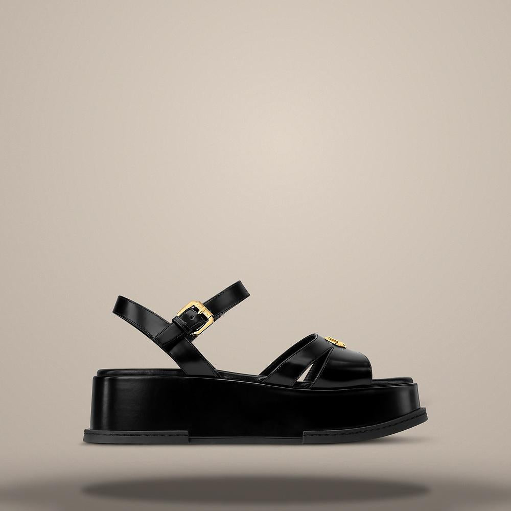 Louis Vuitton Maya Platform Men's Sandals Black 1AJLYH