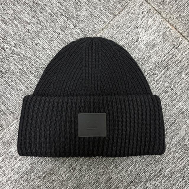 Acne Studios Large Face Logo Wool Knit Beanie Unisex C40425 900