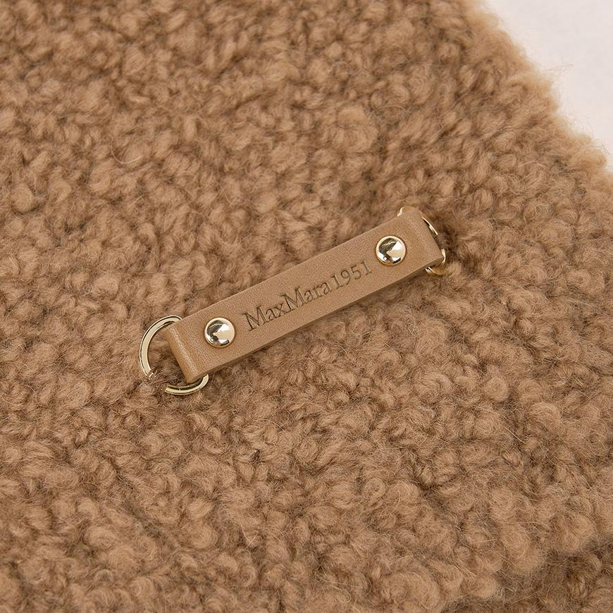 Max Mara Calabra Camel Wool Scarf 001
