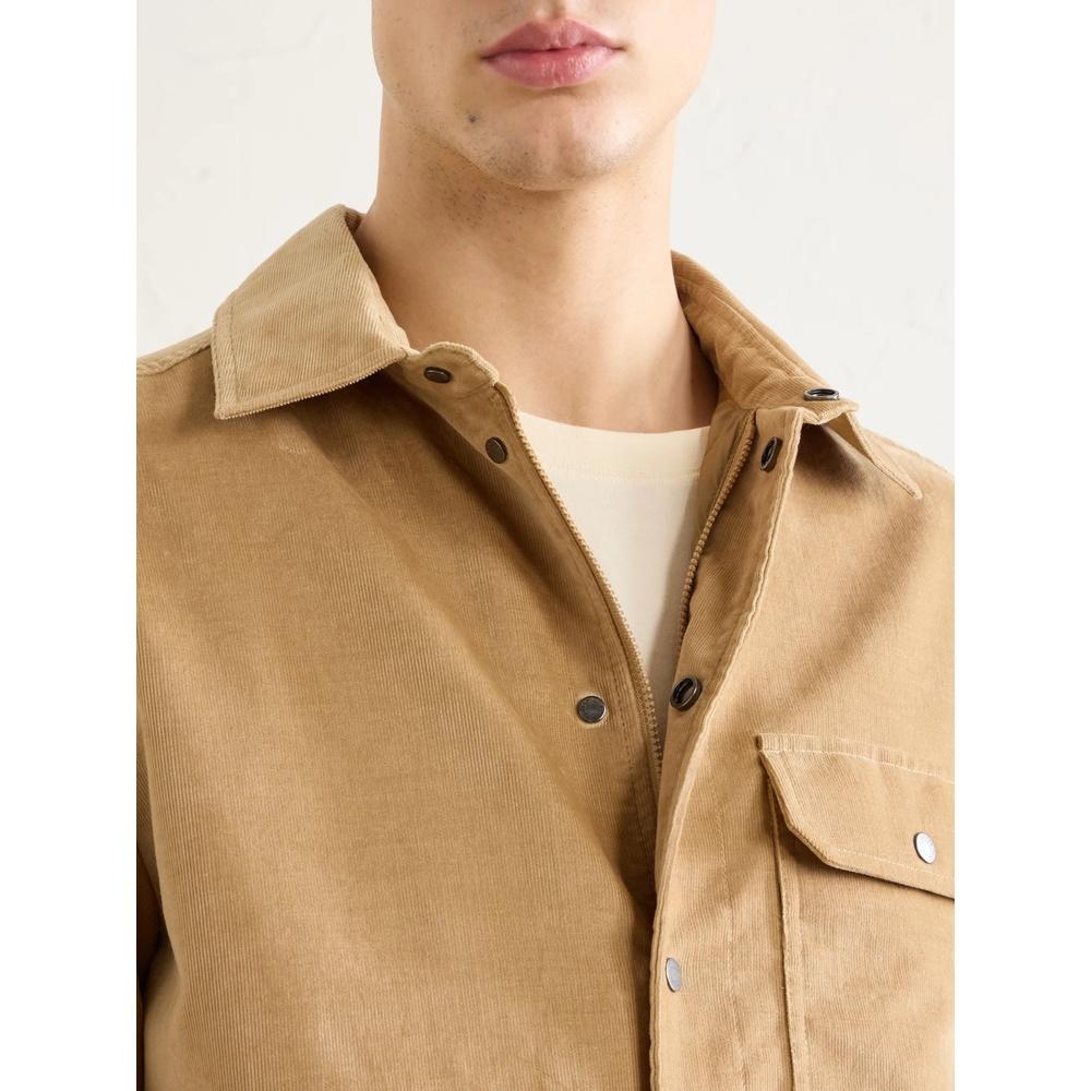 Moncler Men’s Corduroy Shirt Jacket Brown