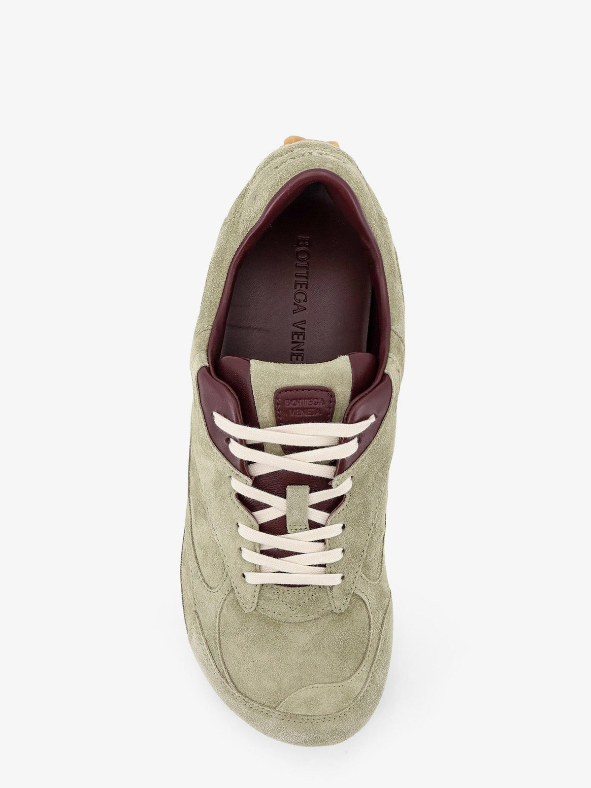 Bottega Veneta White Leather Low-Top Sneakers