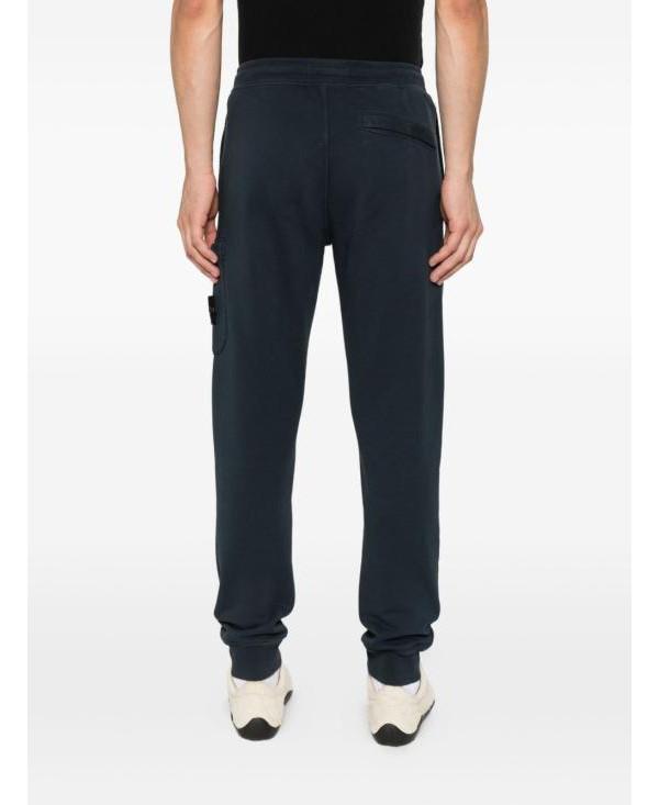 STONE ISLAND Organic Cotton Fleece Slim Fit Cargo Jogger Pants
