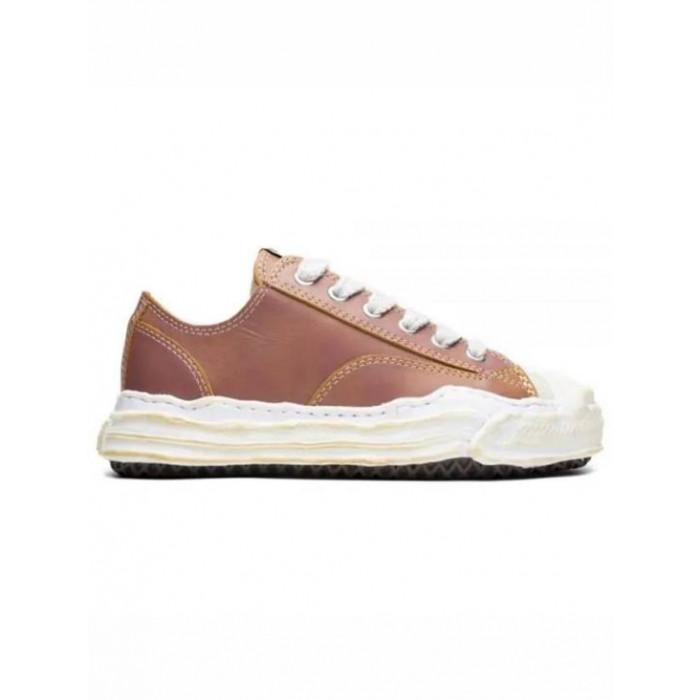Maison Mihara Yasuhiro Red Leather Low-Top Sneakers A11 FW719