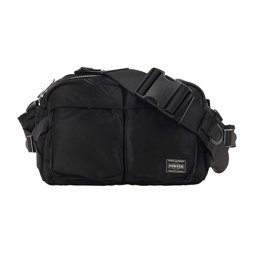 PORTER Unisex TANKER Hip Bag Waist Pack Black Nylon