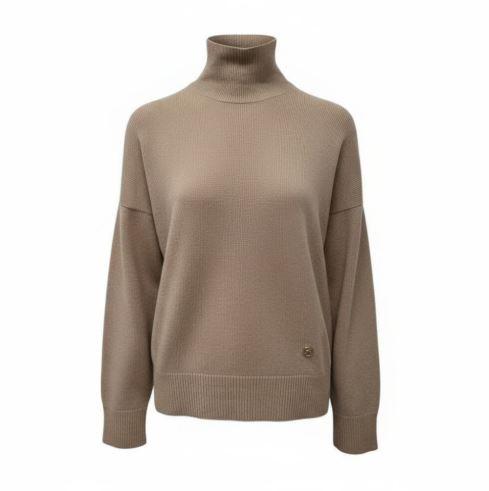 BURBERRY Women’s Cashmere Turtleneck Sweater Beige
