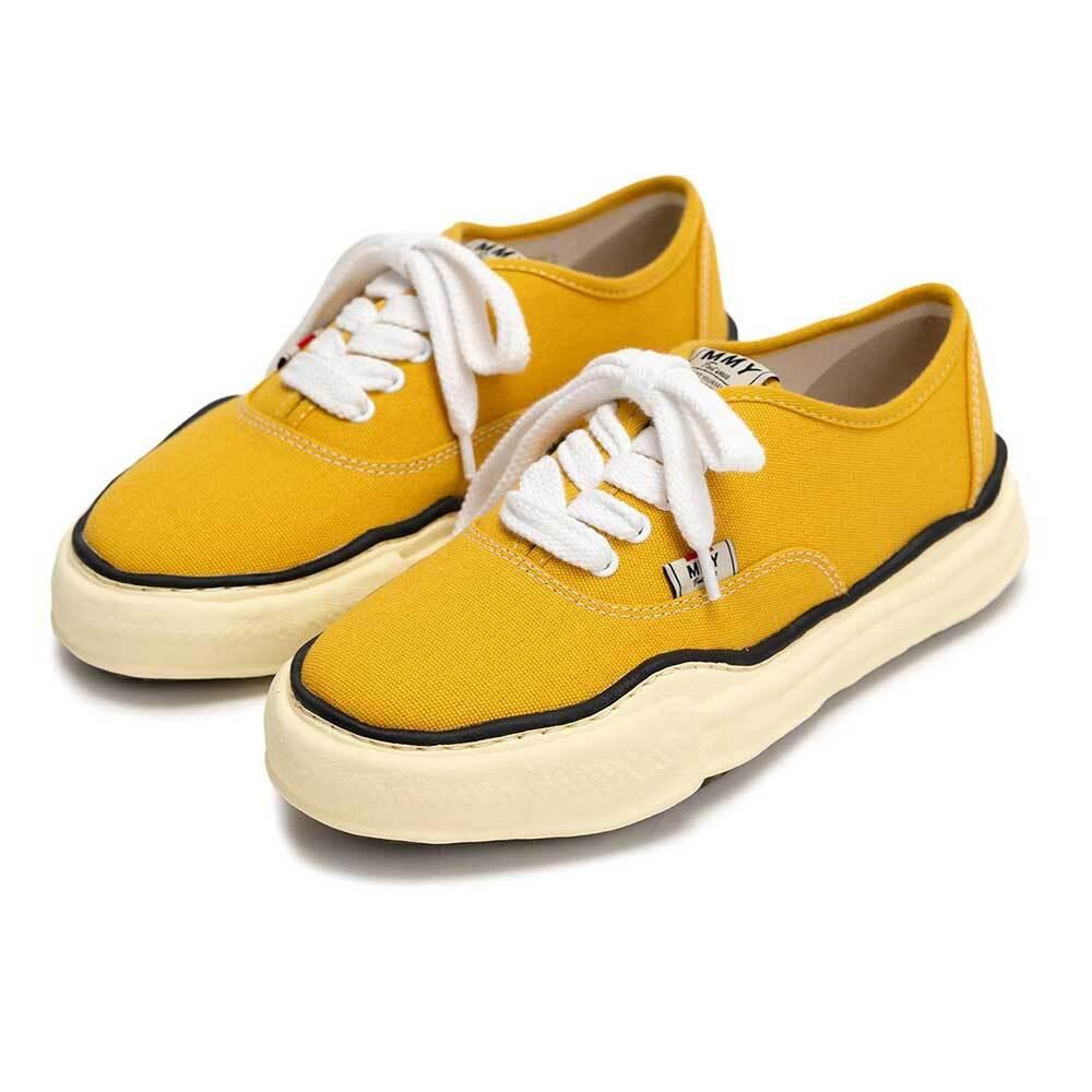 Maison Mihara Yasuhiro Yellow Canvas Vintage OG Sole Low-Top Sneakers